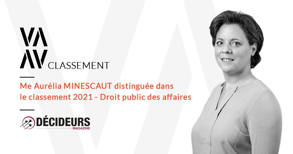 Classement DECIDEURS des cabinets d'avocats Droit public des affaires-2021