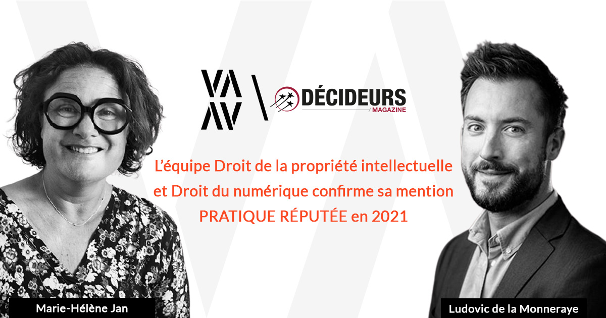 Classement DECIDEURS 2021 Technologies, internet & Télécommunications - Informatique, software & projets digitaux - Cabinet d'avocats - France